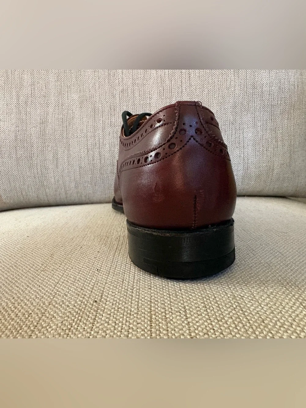 Church's Custom Made Diplomat Burgundy Brown Cap Toe Oxford Dress Shoe US 8.5D